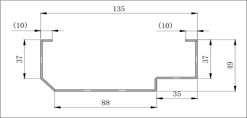 Metal door frame roll forming machine